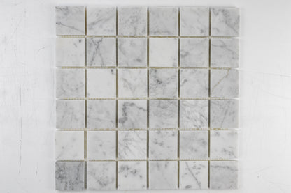 2"x2" Mosaic - Carrara