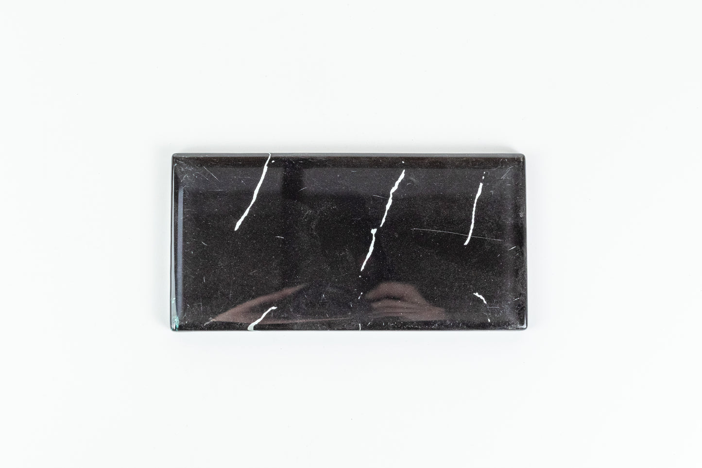 3x6 Subway - Nero Marquina Glass