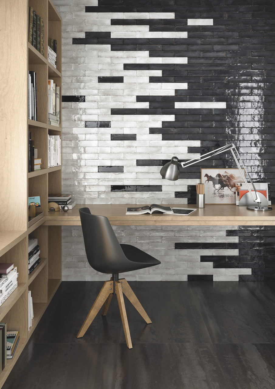 Lacie Metallic Brick - White Lux