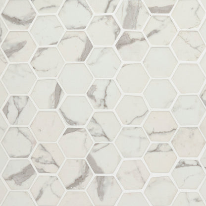 2" Hexagon - Calacatta Toscanco