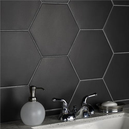 Abelard Porcelain Hexagon 9 1/8"x10 1/2" Matte
