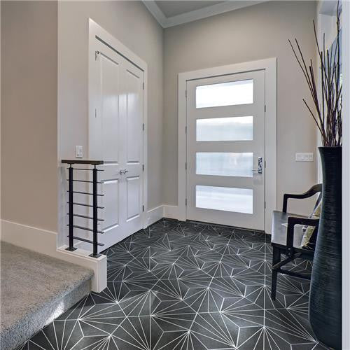 Avril Matte Porcelain Hexagon