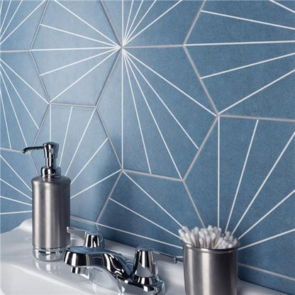 Avril Matte Porcelain Hexagon