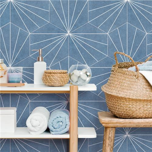 Avril Matte Porcelain Hexagon