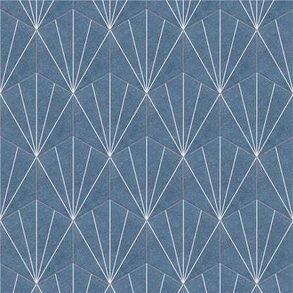 Avril Matte Porcelain Hexagon