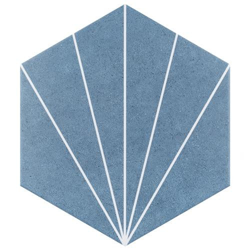 Avril Matte Porcelain Hexagon