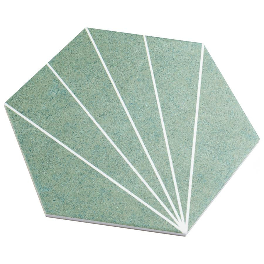 Avril Matte Porcelain Hexagon