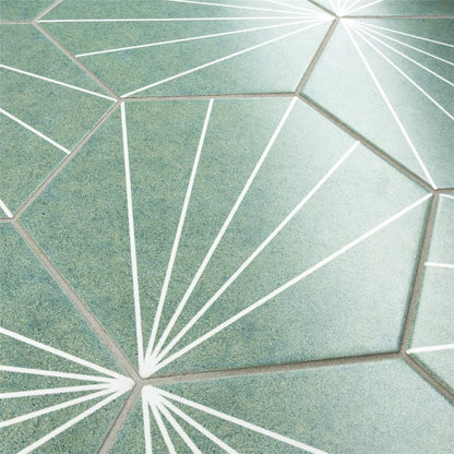 Avril Matte Porcelain Hexagon
