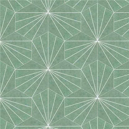 Avril Matte Porcelain Hexagon