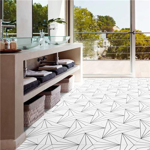Avril Matte Porcelain Hexagon