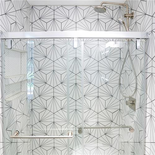 Avril Matte Porcelain Hexagon