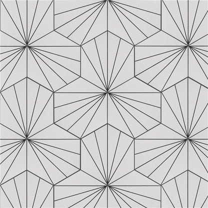 Avril Matte Porcelain Hexagon