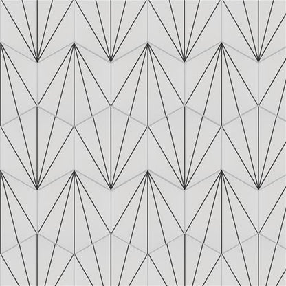 Avril Matte Porcelain Hexagon