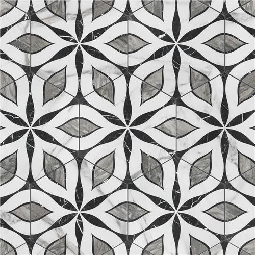 Bailey Marble Look Porcelain Hex