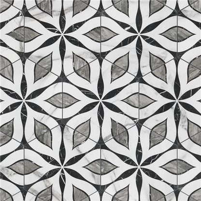 Bailey Marble Look Porcelain Hex
