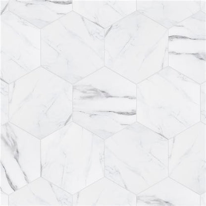 Bailey Marble Look Porcelain Hex
