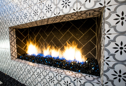 Dark of Night Fire Glass