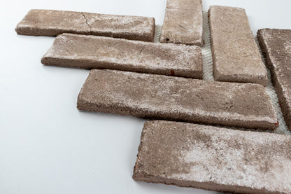 Bricco Plaza Taupe Clay Herringbone