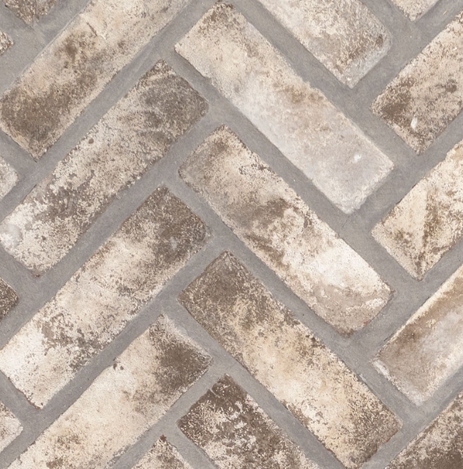Bricco Plaza Taupe Clay Herringbone