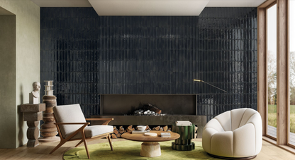 ES Brick Deco Arco 3D Nero Glossy Subway Tile