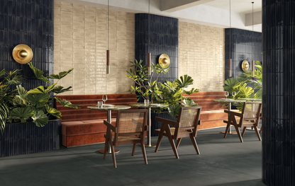 ES Brick Deco Arco 3D Nero Glossy Subway Tile