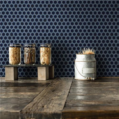 Hali Hexagon 1" Porcelain Mosaic