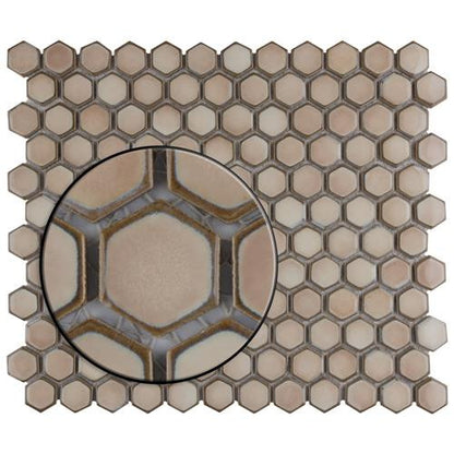 Hali Hexagon 1" Porcelain Mosaic
