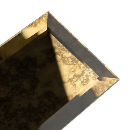 Lavern Antique Mirror Gold 3x6 Beveled