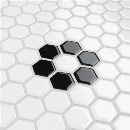 Mavis Single Flower 1" Hex Matte or Glossy