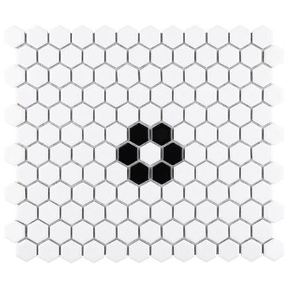 Mavis Single Flower 1" Hex Matte or Glossy