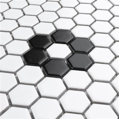 Mavis Single Flower 1" Hex Matte or Glossy