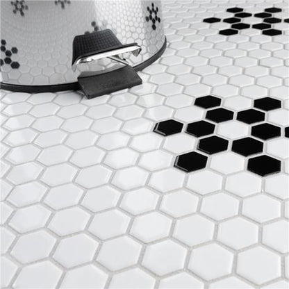 Mavis Snowflake 1" Hex Matte or Glossy