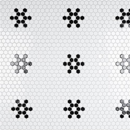 Mavis Snowflake 1" Hex Matte or Glossy