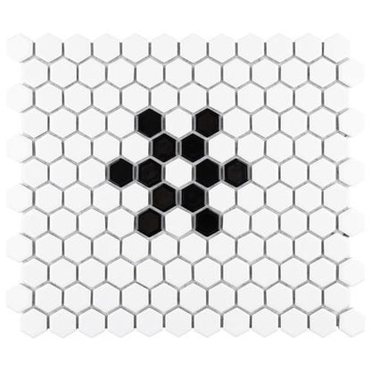 Mavis Snowflake 1" Hex Matte or Glossy