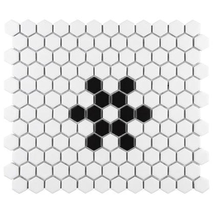 Mavis Snowflake 1" Hex Matte or Glossy