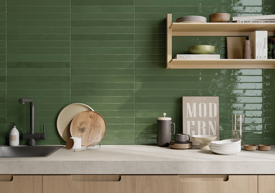 Florentino Racing Green 2"x48" Porcelain Subway