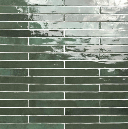 Florentino Racing Green 2"x18" Porcelain Subway