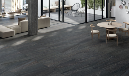 Sandoval 12x24 Anthracite Natural Finish Porcelain